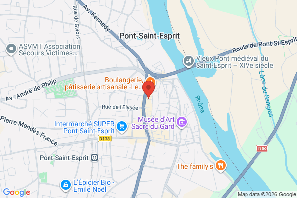 Carte de Rue des Trois Journées, Pont-Saint-Esprit, France