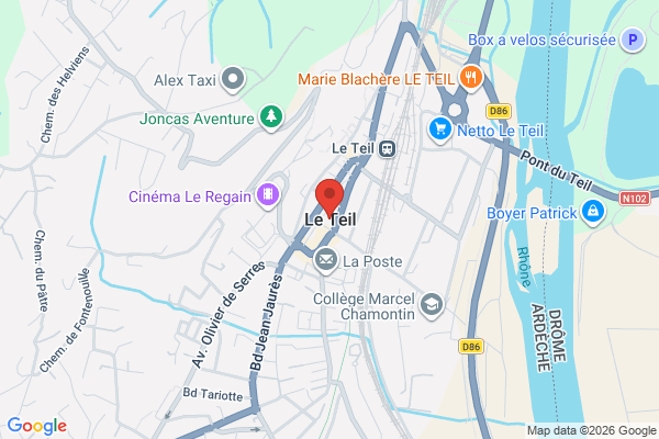 Carte de Le Teil, France