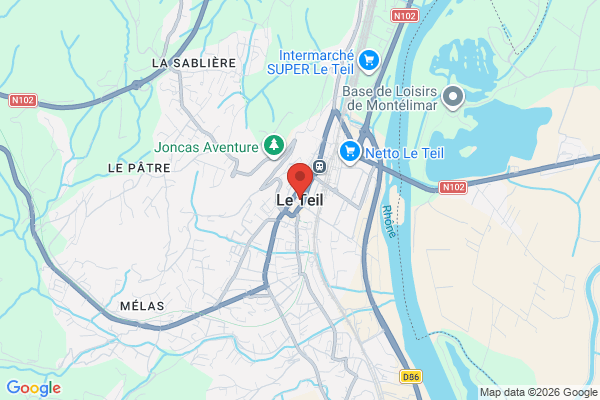 Carte de l'emplacement Fréquentation importante