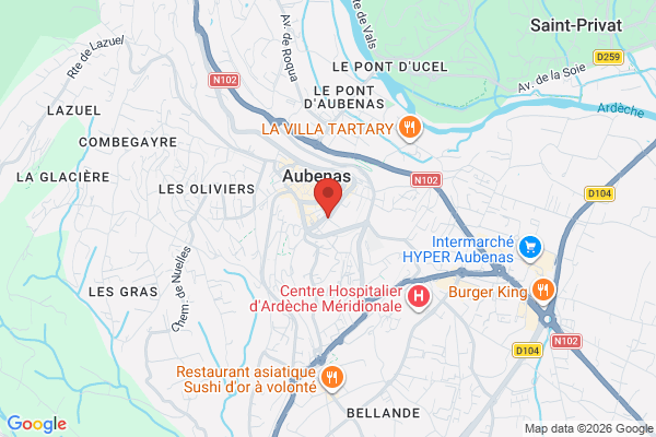 Carte de l'emplacement Tousalon