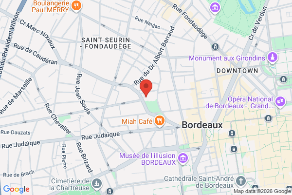 Carte de 2 Rue de la Concorde, Bordeaux, France