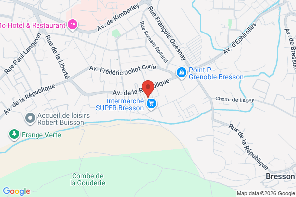 Carte de 240 Avenue de la République, Bresson, France