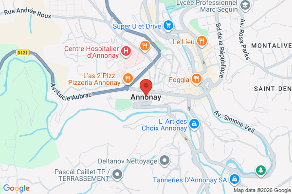 Carte de Annonay, France