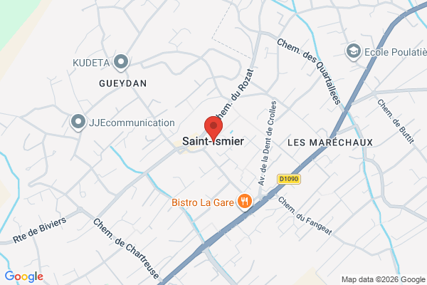 Carte de Saint-Ismier, France
