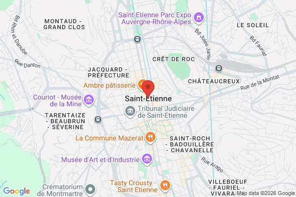 Carte de l'emplacement  Saint-Étienne