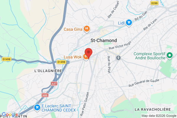 Carte de l'emplacement 42400 Saint-Chamond