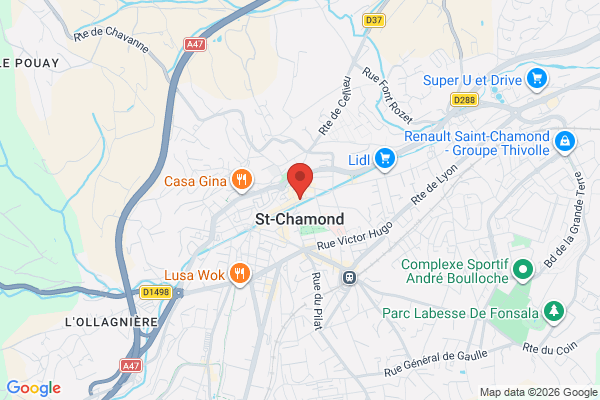 Carte de l'emplacement 42400 Saint-Chamond