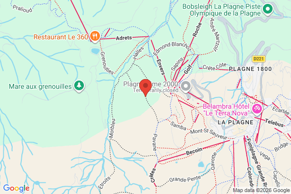 Carte de l'emplacement 73210 Aime