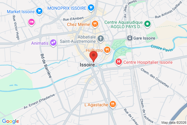 Carte de 4 Boulevard Georges Hainl, 63500 Issoire, France