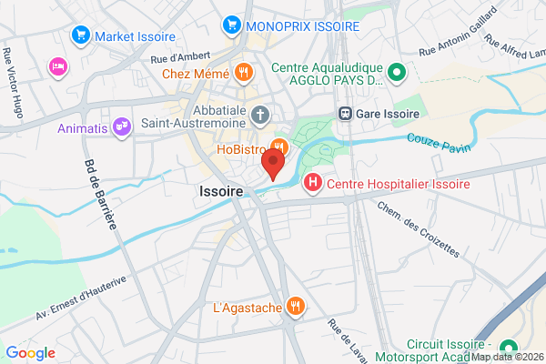 Carte de 39 Boulevard Triozon Bayle, Issoire, France