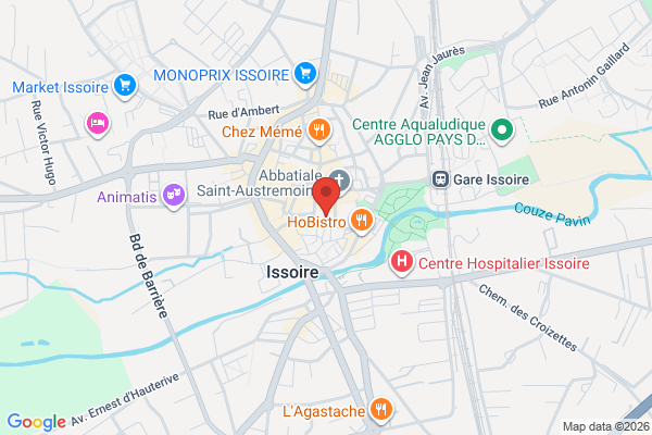 Carte de 27 Rue Saint-Antoine, Issoire, France