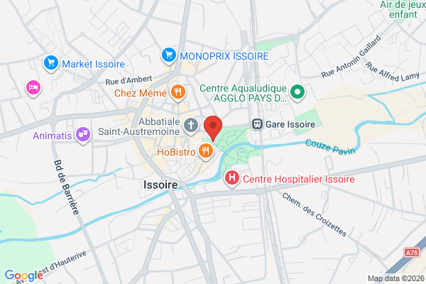 Carte de 24 Boulevard Triozon Bayle, Issoire, France
