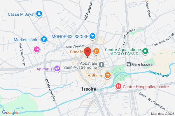Carte de 12 Rue du Palais, Issoire, France