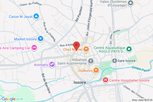 Carte de 26 Boulevard Albert Buisson, Issoire, France