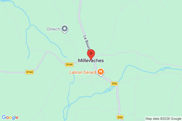 Carte de Millevaches, France