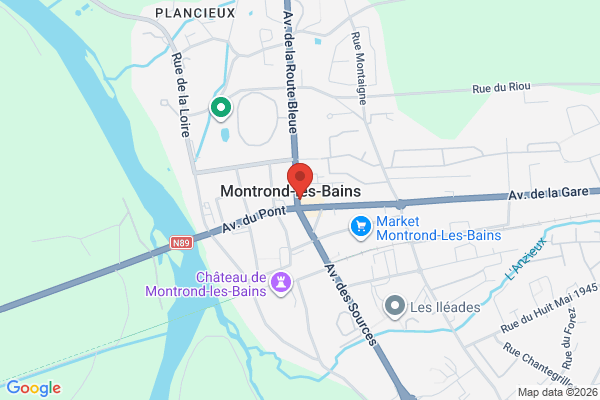 Carte de Montrond-les-Bains, France