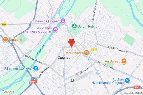 Carte de l'emplacement Local commercial à louer