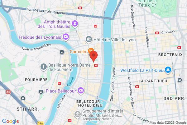Carte de l'emplacement  Lyon