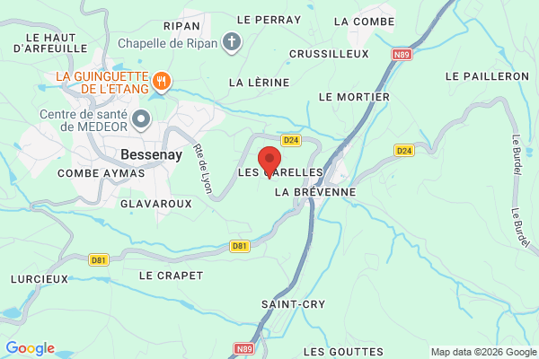 Carte de l'emplacement Local d'activité zone artisanale