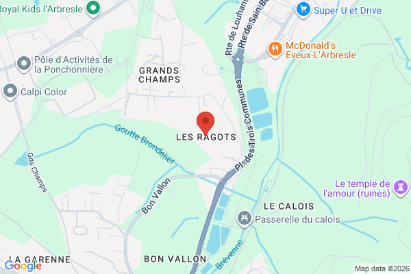 Carte de Les Ragots, Sain-Bel