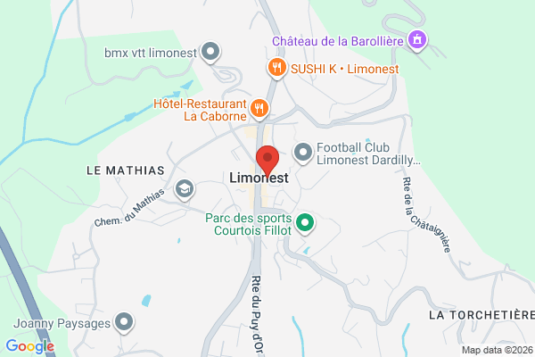 Carte de Limonest, France