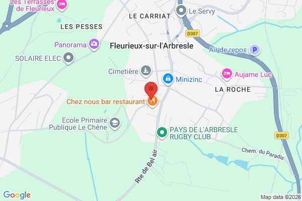 Carte de 6 Montée du Chêne, Fleurieux-sur-l'Arbresle