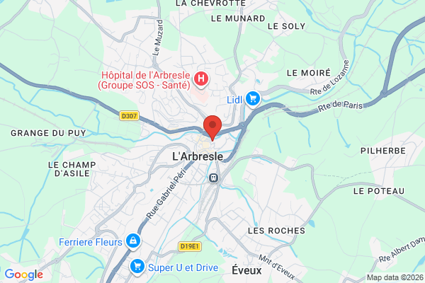 Carte de l'emplacement Colocation cabinet psychologues