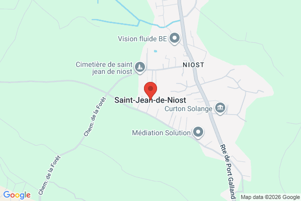 Carte de Saint-Jean-de-Niost, France