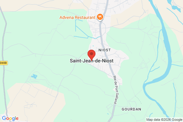 Carte de l'emplacement 01800 Saint-Jean-de-Niost