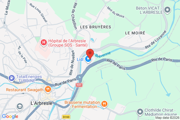 Carte de Chemin du Cornu, Fleurieux-sur-l'Arbresle