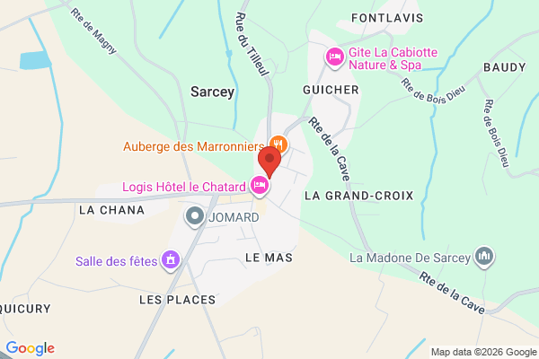 Carte de 61 Rue Centrale, 69490 Sarcey, France