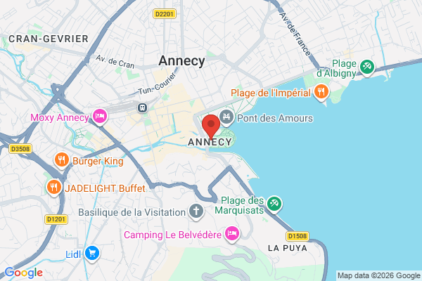 Carte de l'emplacement  Annecy