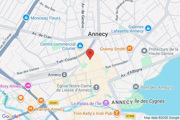Carte de Rue Carnot, Annecy, France