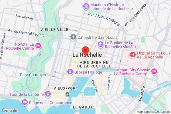 Carte de 7 Rue Saint-Yon, La Rochelle, France