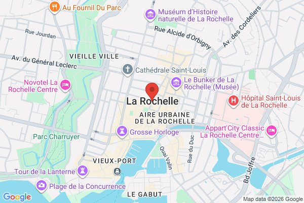 Carte de La Rochelle, France
