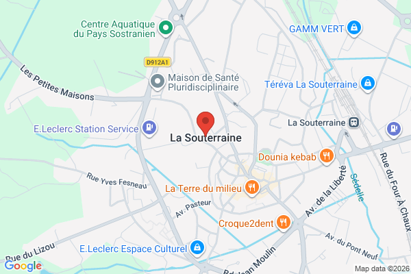 Carte de La Souterraine, France