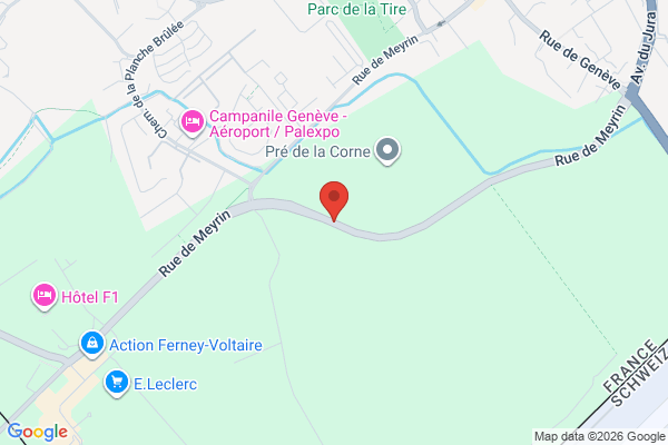 Carte de Route de Meyrin, Ferney-Voltaire, France