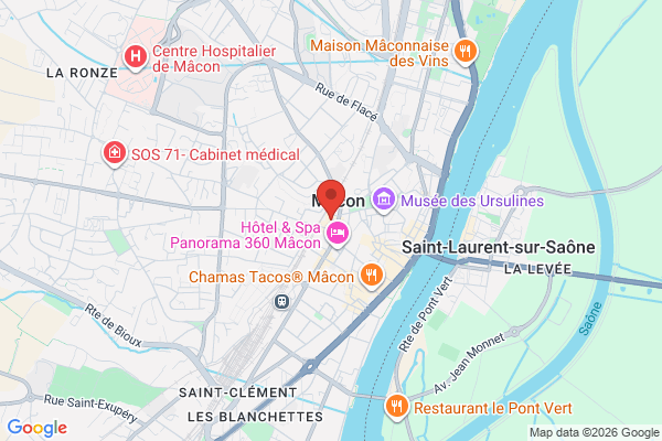 Carte de l'emplacement 71000 Mâcon