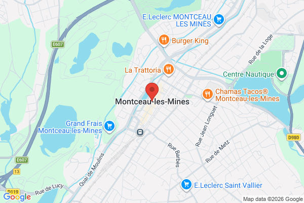 Carte de l'emplacement 71300 Montceau-les-Mines