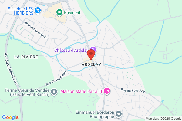 Carte de 2 Rue Mgr Masse, 85500 Les Herbiers, France