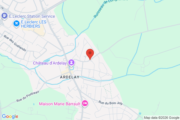 Carte de Rue des Menestrels, 85500 Les Herbiers, France