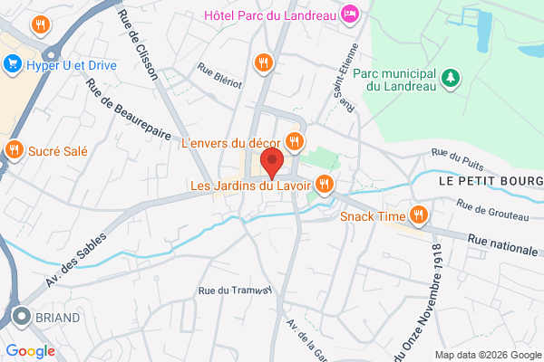 Carte de 26 Rue de l'Église, 85500 Les Herbiers, France