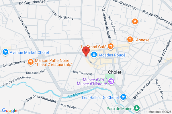 Carte de Rue Bretonnaise, Cholet, France