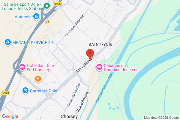 Carte de Route nationale, Dole, France