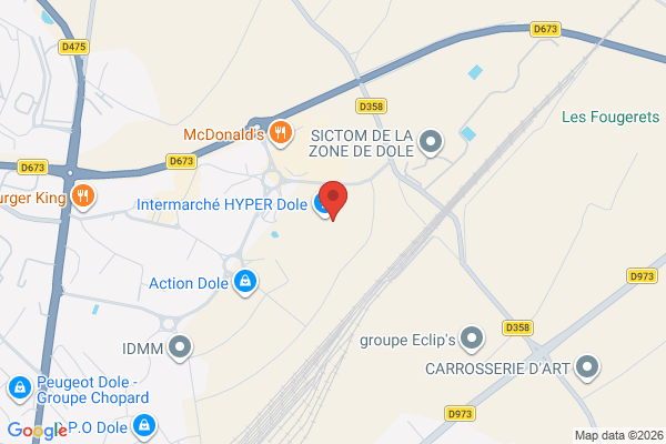 Carte de 9 Rue Léon Bel, Dole, France