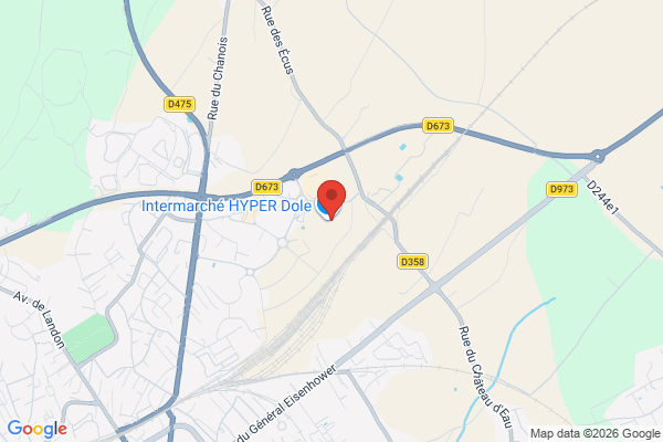 Carte de l'emplacement 39100 Dole