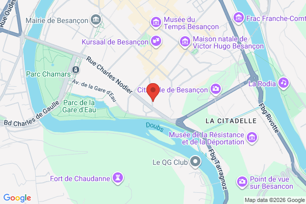 Carte de 11 Rue du Général Lecourbe, Besançon, France