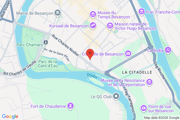 Carte de 14 Rue du Général Lecourbe, Besançon, France