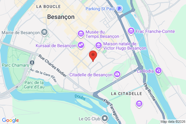 Carte de 29 Rue Ernest Renan, Besançon, France