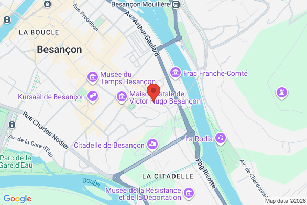 Carte de 16 Rue Rivotte, Besançon, France